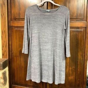 Abbeline gray long sleeve mini dress size medium